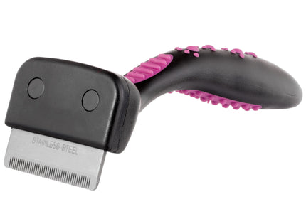 KW Smart Shedder Fine Narrow – Precision Stainless Steel Deshedding Tool, Compact for Short Coats