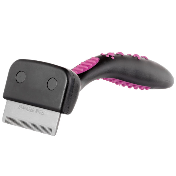 KW Smart Shedder Fine Narrow – Precision Stainless Steel Deshedding Tool, Compact for Short Coats