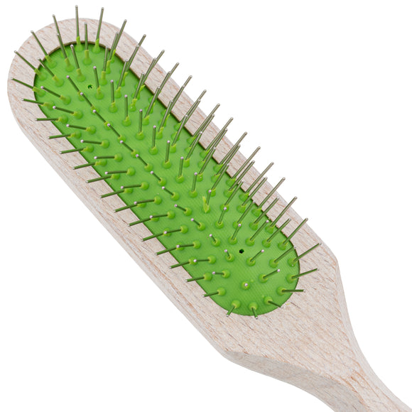 Chris Christensen Brezzy Oblong Brush 16mm – High-Quality Wooden Handle, Metal Pins, Purple