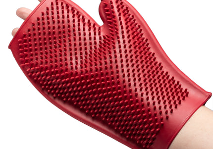 KW Smart Rubber Grooming Glove – Flexible Hair Removal and Combing Tool, Easy-Clean Design