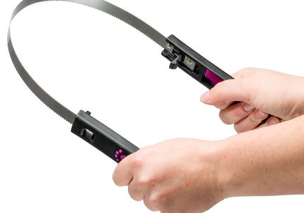 KW Double-Sided Shedding Blade – Opening Comb with Ergonomic Handle, Efficient Hair Removal