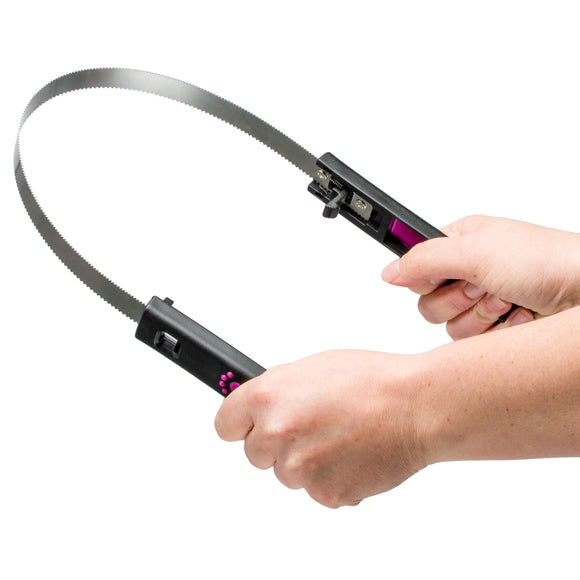 KW Double-Sided Shedding Blade – Opening Comb with Ergonomic Handle, Efficient Hair Removal