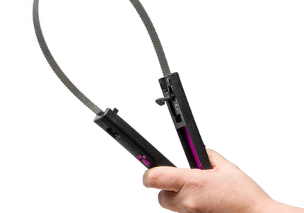 KW Double-Sided Shedding Blade – Opening Comb with Ergonomic Handle, Efficient Hair Removal