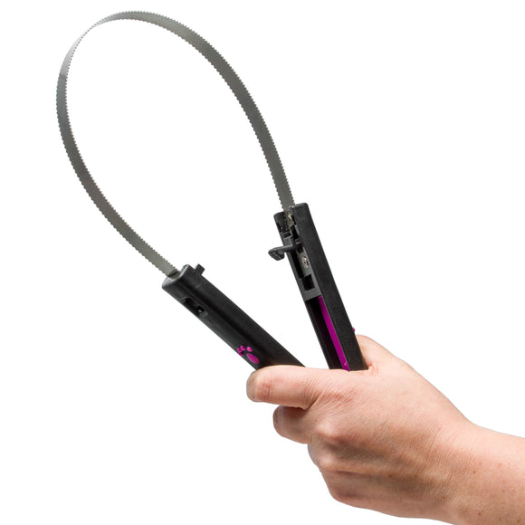 KW Double-Sided Shedding Blade – Opening Comb with Ergonomic Handle, Efficient Hair Removal