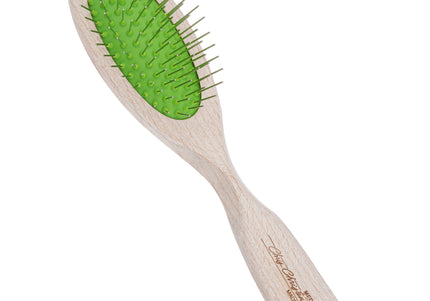 Chris Christensen Brezzy Oval Brush Small 22mm – Firm Wooden Handle with Metal Pins, Pink