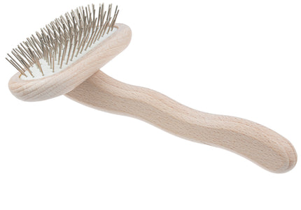 Chris Christensen T-Brush 16mm – Soft Metal Pin Grooming Brush, High-Quality Finish