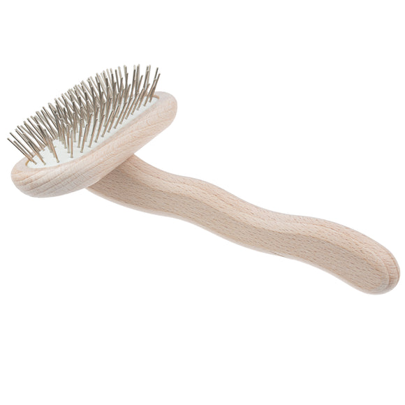 Chris Christensen T-Brush 16mm – Soft Metal Pin Grooming Brush, High-Quality Finish