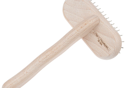 Chris Christensen T-Brush 16mm – Soft Metal Pin Grooming Brush, High-Quality Finish