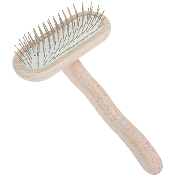 Chris Christensen T-Brush 16mm – Soft Metal Pin Grooming Brush, High-Quality Finish