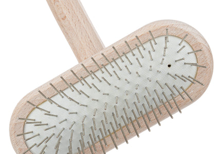 Chris Christensen T-Brush 16mm – Soft Metal Pin Grooming Brush, High-Quality Finish