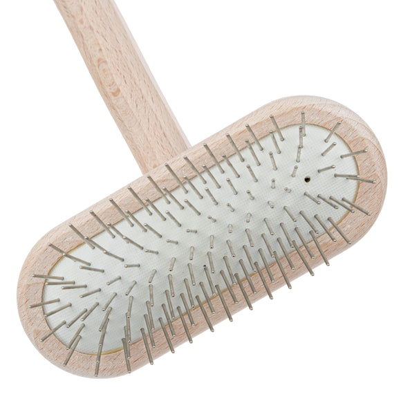 Chris Christensen T-Brush 16mm – Soft Metal Pin Grooming Brush, High-Quality Finish
