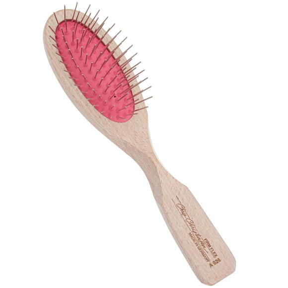 Chris Christensen Brezzy Oval Brush Small 22mm – Firm Wooden Handle with Metal Pins, Pink