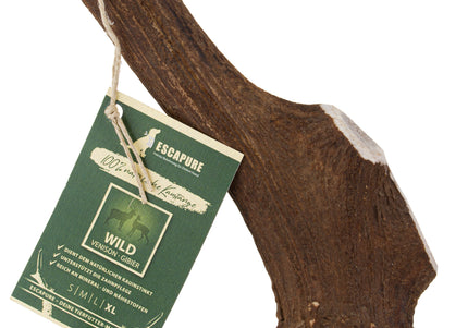 Escapure Hirschgeweih Chew Stick XL – Natural Deer Antler, Long-Lasting Chew Toy