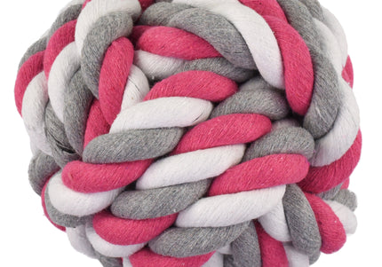 Flamingo Jim Ball Fuschia – Large Durable Rope Ball Toy, Vibrant Color Design