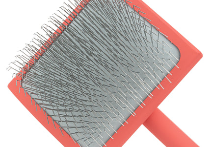Chris Christensen Big G Large Slicker Brush – Long Needle Coral Brush, Premium Detangling Tool