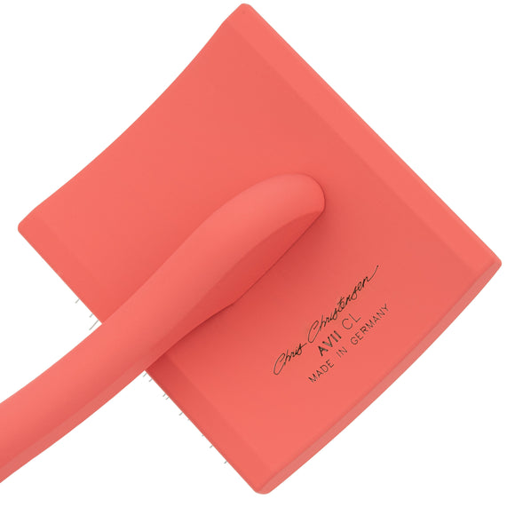 Chris Christensen Big G Large Slicker Brush – Long Needle Coral Grooming Tool, Ergonomic Design