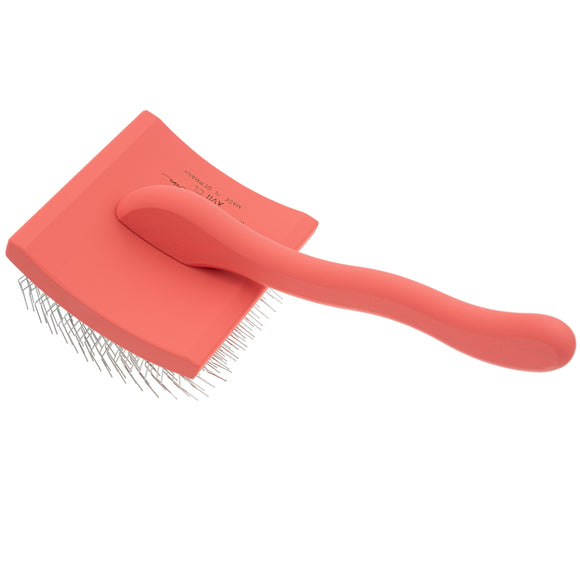 Chris Christensen Big G Large Slicker Brush – Long Needle Coral Grooming Tool, Ergonomic Design