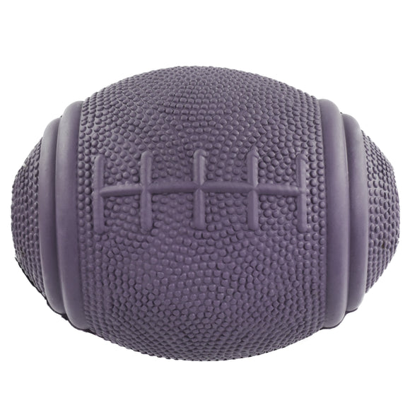 Flamingo American Football Dog Toy – Red Ball with Treat Slot, Durable Play Design