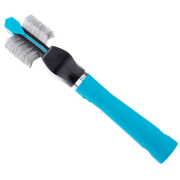 Show Tech Flex Groom Professional Slicker Brush – Double-Sided, Firm, Flexible Head, Large Size