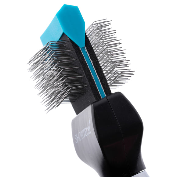 Show Tech Flex Groom Professional Slicker Brush – Double-Sided, Firm, Flexible Head, Large Size