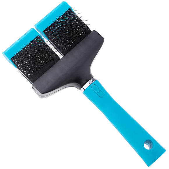 Show Tech Flex Groom Professional Slicker Brush – Double-Sided, Firm, Flexible Head, Large Size