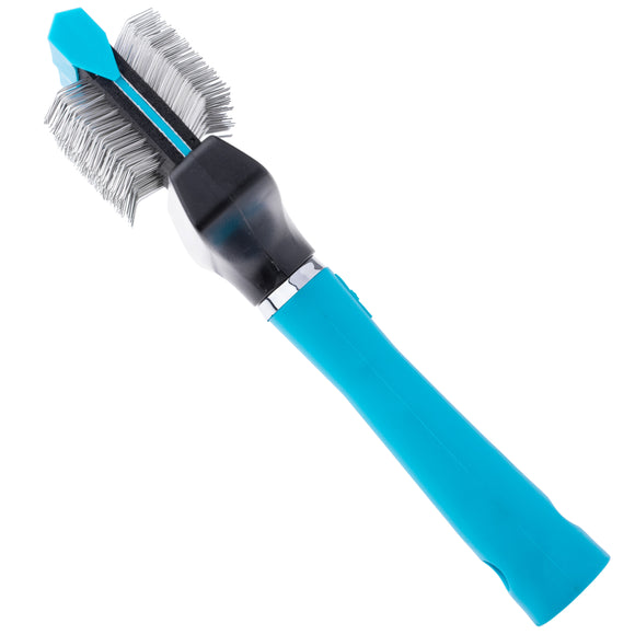 Show Tech Flex Groom Professional Slicker Brush – Double-Sided, Firm, Flexible Head, Large Size