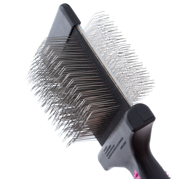 KW Smart Flexible Brush – Double-Sided Medium Grooming Tool with Flexible Head