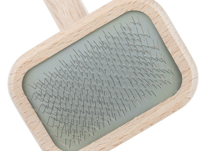 Chris Christensen Mark I X-Small Red Slicker Brush – Soft Bristles, Gentle Detangling Tool
