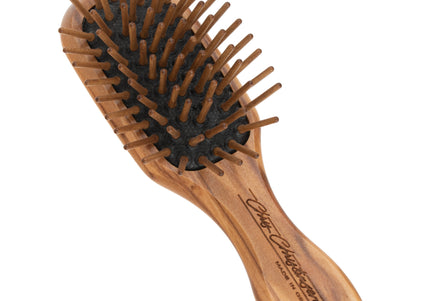 Chris Christensen Little Tot Wood Brush – Small Size with Wooden Pins, Gentle Detangling