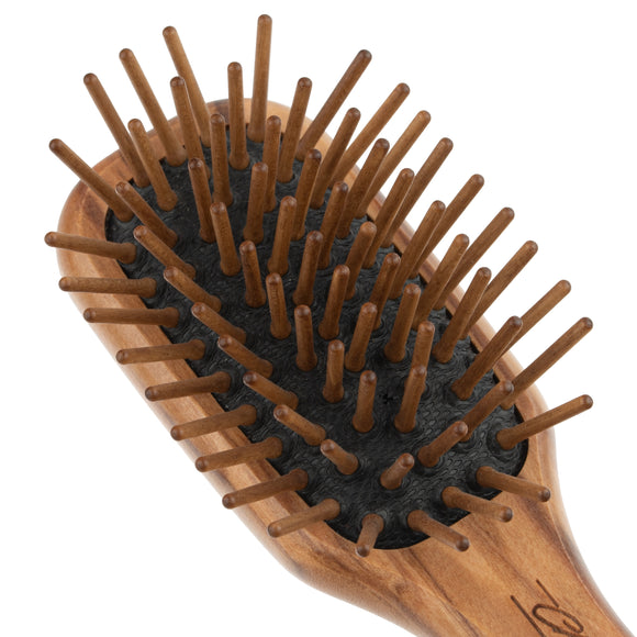 Chris Christensen Little Tot Wood Brush – Small Size with Wooden Pins, Gentle Detangling