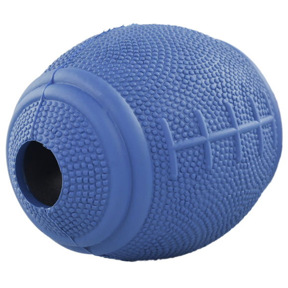 Flamingo American Football Dog Toy – Red Ball with Treat Slot, Durable Play Design