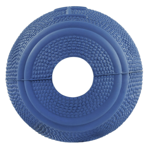 Flamingo American Football Dog Toy – Red Ball with Treat Slot, Durable Play Design
