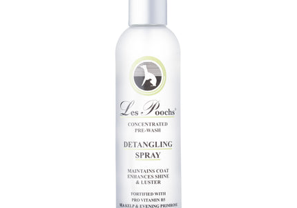 Les Poochs Detangling Spray 236ml – Luxurious Coat Conditioning Formula, Eases Combing and Reduces Tangles