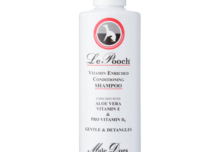 Les Poochs Le Vitamin Enriched Shampoo – Luxury Concentrate with Vitamins, 236ml Bottle