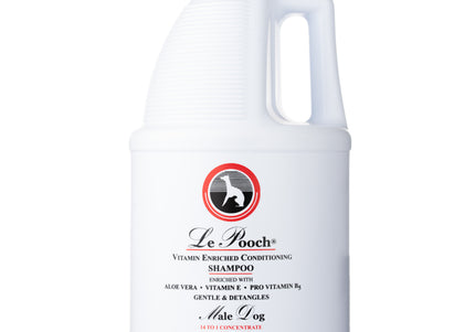 Les Poochs Le Vitamin Enriched Shampoo – Luxury Concentrate, Vitamin Formula, 3.8L