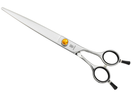 Jargem Straight Grooming Scissors – 7.5in Long Blades, Symmetrical Handle, Decorative Screw
