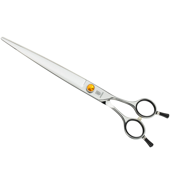 Jargem Straight Grooming Scissors – 7.5in Long Blades, Symmetrical Handle, Decorative Screw