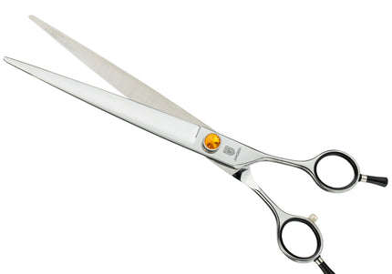 Jargem Straight Grooming Scissors – 7.5in Long Blades, Symmetrical Handle, Decorative Screw