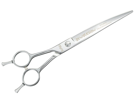 Ehaso Revolution Lefty Curved Grooming Scissors – 8" Premium Japanese Steel, Professional Quality