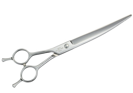 Ehaso Revolution Lefty Curved Grooming Scissors – 8" Premium Japanese Steel, Professional Quality