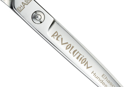 Ehaso Revolution Lefty Curved Grooming Scissors – 8" Premium Japanese Steel, Professional Quality