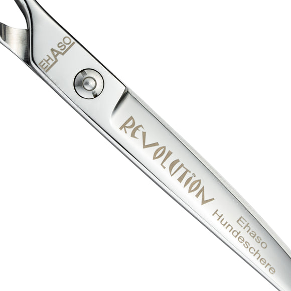 Ehaso Revolution Lefty Curved Grooming Scissors – 8" Premium Japanese Steel, Professional Quality