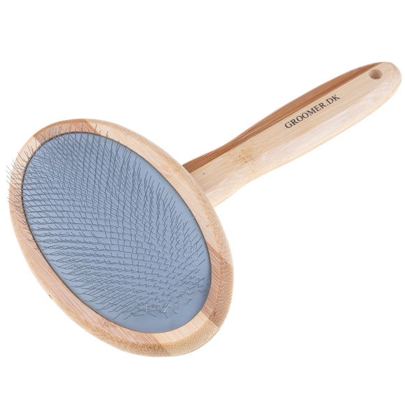 Groomer.dk Brush Volumizer – Medium Poodle Slicker Brush, Lightweight Ergonomic Design