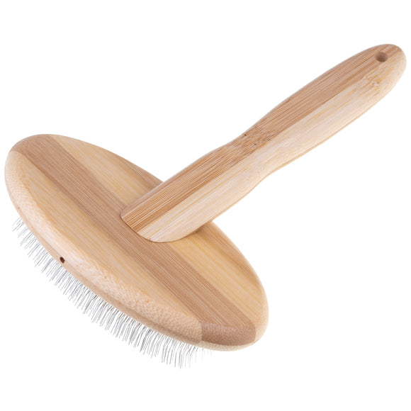 Groomer.dk Brush Volumizer – Medium Poodle Slicker Brush, Lightweight Ergonomic Design