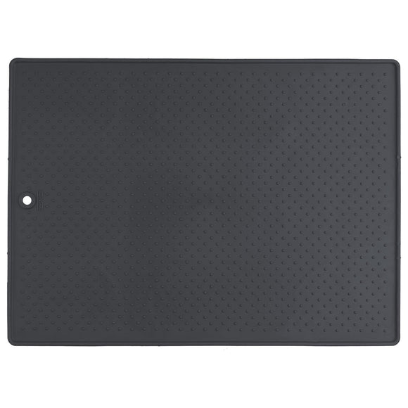 Dexas Grippmat L Silicone Feeding Mat – Large Non-Slip Surface, 60x43cm, Graphite