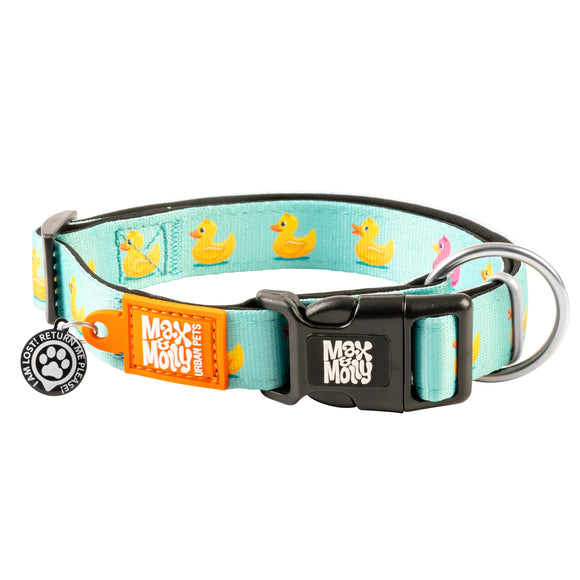 Max&Molly GOTCHA! Smart ID Ducklings Collar – Medium, Durable Nylon with Smart Tag Technology