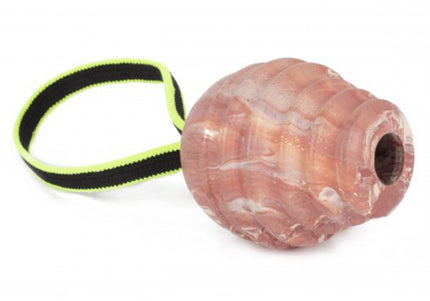 Julius K9 Duoplay Ball Neon 8.5cm – Durable Rubber Toy with Neon Handle, High-Visibility Design