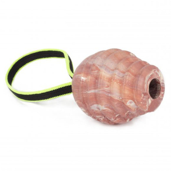 Julius K9 Duoplay Ball Neon 8.5cm – Durable Rubber Toy with Neon Handle, High-Visibility Design