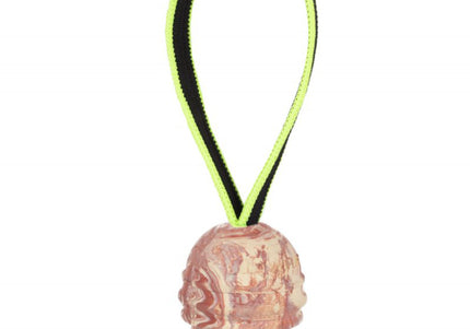 Julius K9 Duoplay Ball Neon 8.5cm – Durable Rubber Toy with Neon Handle, High-Visibility Design