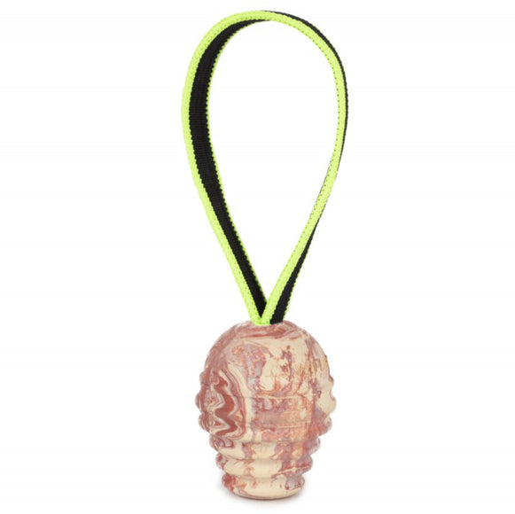 Julius K9 Duoplay Ball Neon 8.5cm – Durable Rubber Toy with Neon Handle, High-Visibility Design